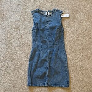 Abercrombie & Fitch Blue Denim Mini Dress